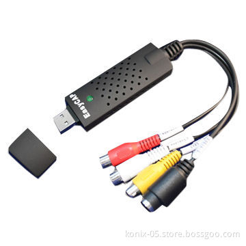 USB Video Grabber, Easycap DC60+, Captures High-quality Video and Audio File Directly